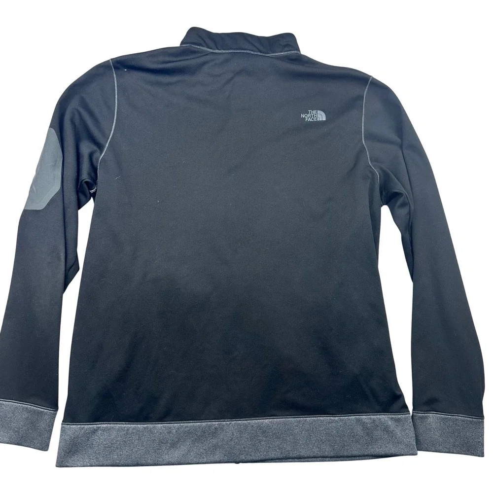 The North Face Mountain Athletics Mens Large Black Full Zip Fleece Jacket Mock